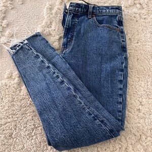 Abercrombie & Fitch Light Blue High-Rise Skinny Jeans